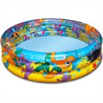 Piscine gonflable oc�an life - bestway - 102 x 25 cm - enfant - bleu