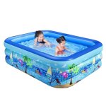 Piscines gonflables piscine rectangulaire enfantsmatriau pvc3 couches de valve de gonflage indpendante ...