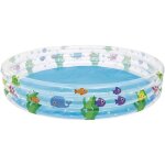 Piscine gonflable ronde - zuuko - dimensions 183x33 cm - capacit� 480 litres - motifs marins - trois ...