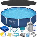 Piscine de jardin tubulaire - bestway - 305x76 cm - capacit� 4678 litres - pompe de filtration incluse ...