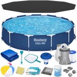 Piscine de jardin tubulaire - bestway - 366x76 cm - ensemble complet - pompe de filtration incluse - ...