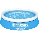 Piscine hors sol autoportante bestway - fast set -  183 cm - ronde (livre avec un patch de rparation) ...