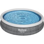 Bestway piscine autoportante fast set ronde rotin 366 x 76 cm Bestway piscine autoportante fast set ronde rotin 366 x 76 cm