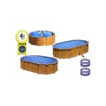 Piscine hors - sol ovale acier gre amazonia aspect bois 730x375x132cm - filtre à sable Piscine hors - sol ovale acier gre amazonia aspect bois 730x375x132cm - filtre à sable