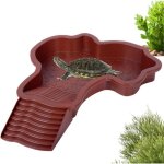 Piscine tortue terrestre mangeoire plat deau bassin pour tortue de piscine avec rampe bol deau pour reptiles ...