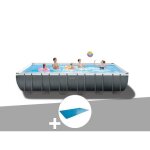 Kit piscine tubulaire intex ultra xtr frame rectangulaire 732 x 366 x 132 m + bche  bulles