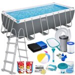 Piscine tubulaire de jardin - bestway - 488x244x122 cm - capacit� 11 532 litres - pompe de filtration ...