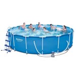 Piscine tubulaire hors sol en acier 457x107cm - bestway - montage simple et rapide - capacit� 14. 970 ...
