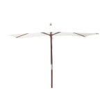 Pise - parasol rectangulaire droit 3x2 �cru en bois