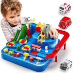 Piste de voiture jouet enfant 3 ans de grande taille circuit enfant avec hlicoptre buspour enfant garon ...