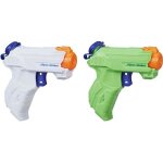 Pistolets  eau nerf super soaker - pack de 2 zipfire pour enfant - gchette rapide - 97 ml par rservoir ...