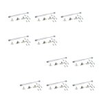 Pistons de hayon lvateur h - emuca - lot de 10 - force 11kg - course 80mm - gris mtallis