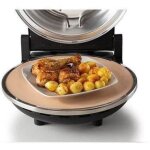 Pizza lectrique ariete - 917 - noir - pierre rfractaire - 1200w - diamtre 33cm - temprature max 400c ...