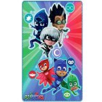 Couverture - pj masks - 100x150 cm - 100% polyester - lavable à 30° - vert Couverture - pj masks - 100x150 cm - 100% polyester - lavable à 30° - vert