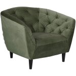Pkline fauteuil rita vert sapin noir fauteuil capitonn salon fauteuil club salon