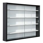 Pkline vaisselier / buffet venise verre vitrine suspendre armoire murale blanc noir