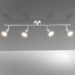 Plafonnier bojim plafonnier led 4 spots orientables 4 x 6w ampoule gu10 blanc chaud nickel mat applique ... Plafonnier bojim plafonnier led 4 spots orientables 4 x 6w ampoule gu10 blanc chaud nickel mat applique ...