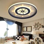 Plafonnier pour enfants design gouvernail de bateau pirate créatif led avec télécommande lustre dimmable ... Plafonnier pour enfants design gouvernail de bateau pirate créatif led avec télécommande lustre dimmable ...