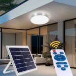 Plafonnier led 117 lampes solaires led intrieur 100w lumire tricolore tlcommande contrle de la lumire ...