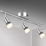 Plafonnier led 3 spots orientables3x ampoule gu10blanc chaud clairage intrieur plafond led cuisine ...