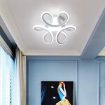 Delipop plafonnier led 30w lampe de lustre design courb� moderne pour couloir balcon salon cuisine chambre ...