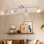 Plafonnier led 4 spots orientables4x4w gu10 inclus spots plafond salon salle � manger chambre cuisine ...