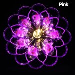 Plafonnier led circulaire cristal 3w couleur rose