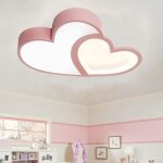 Plafonnier led cr�atif 45w - 90w coeur rose 60cm * 40cm lumi�re dimmable gradation en continu salon chambre ...