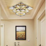 Plafonnier led cristal diamant 30cm - design contemporain - pour salon hôtel restaurant - lumière chaude ... Plafonnier led cristal diamant 30cm - design contemporain - pour salon hôtel restaurant - lumière chaude ...