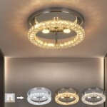 3 cristaux led lumi�re de plafond moderne lampadaire chambre � coucher 3 couleurs