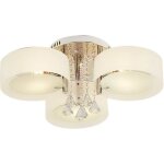 Plafonnier led en cristal avec t�l�commande - avec e27 ampoule - plafonnier moderne (3 t�tes) - couleur ...
