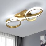 Delipop plafonnier led lustre ? design moderne or ? 36w 6500k ? luminaire de plafond pour salon chambre ...