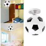 Plafonnier ledluminaire chambre ado garcon chambre lampe plafonnier football noir et blanc enfant pour ...