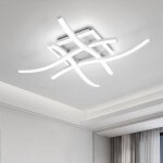 Plafonnier led moderne 29w lampe de plafond led dimmable 3000k - 6500k luminaire lustre design ondul� ...