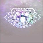 Plafonnier led moderne plafonnier led en cristal lampe de plafond moderne en forme de fleur pour couloir ...