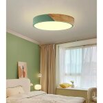 Plafonnier led moderne - lustre en bois rond Ø30cm vert - lumières chaudes lampe plafonde pour couloir ... Plafonnier led moderne - lustre en bois rond Ø30cm vert - lumières chaudes lampe plafonde pour couloir ...