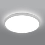 Dorlink plafonnier led 24w salle de bain - luminaire plafond design moderne tanche ip54 30cm - lumire ...