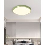 Plafonnier led moderne scandinave �30cm plafonnier rond vert cr�me lumi�res neutres lampe de plafond ...