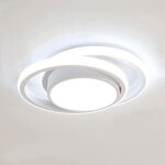 Plafonnier led rond 32w 2350lm blanc froid 6500k comely luminaire moderne pour salon cuisine couloir ...