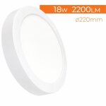 Plafonnier led rond hct style 6w (�quivalent 60w 550 lm) ? �125 mm �clairage uniforme