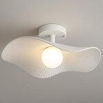 Plafonnier moderne design blanc 50 x 24 cm ? luminaire plafond led minimaliste ? style contemporain . ...