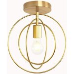 Plafonnier rtro industrielle en mtaldiy lustre fer dor boules 360rgble lampe suspension luminaire ...