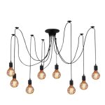 Plafonnier spider lampe lumi�re antique classique r�glable bricolage lustre moderne chic industriel 8 ...