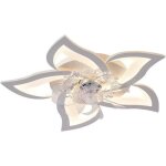 Plafonnier ventilateur design dc ventilateurs de plafond avec lampe int�gr�e led dimmable 6 vitesse r�versible ...