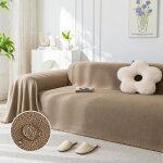 Plaid canap� cr�me grande taille ? imperm�able anti - griffe chat universel 1 - 4 pes angle / d�co label ...