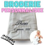 Plaid couverture b�b� 100 x 80 cm tout doux