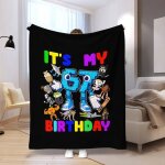 Plaid couverture polaire flanelle jet� de canap� 150x130cm six seven 6 7 couverture lit jete de canape ...