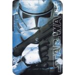 Plaid - couverture polaire - star wars - stormtrooper - 100x150 cm - vert - synth�tique