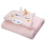 Plaid � capuche licorne 100x140cm - atmosphera cr�ateur dint�rieur