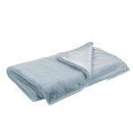 Plaid luxe bleu glacier 130x170 cm - amadeus